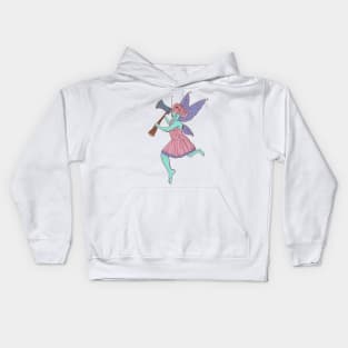 Action Fairy with an Axe Kids Hoodie